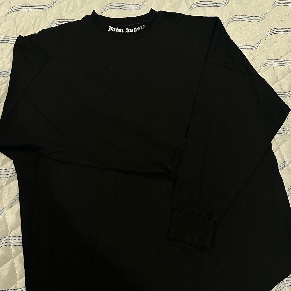 Palm Angels Black Long Sleeve Shirt